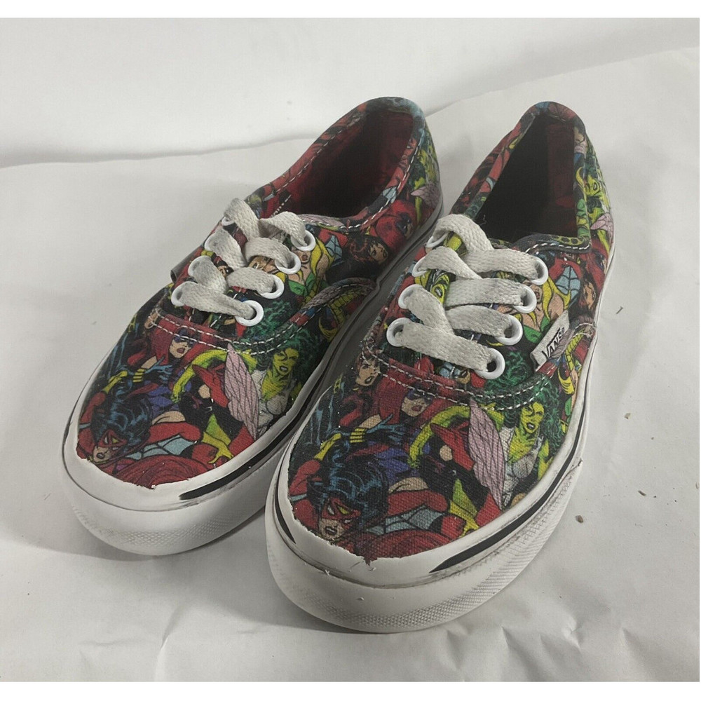 Vans Off The Wall Marvel Shoes Kids Size 12  Girl Power All Female Heroes Unisex